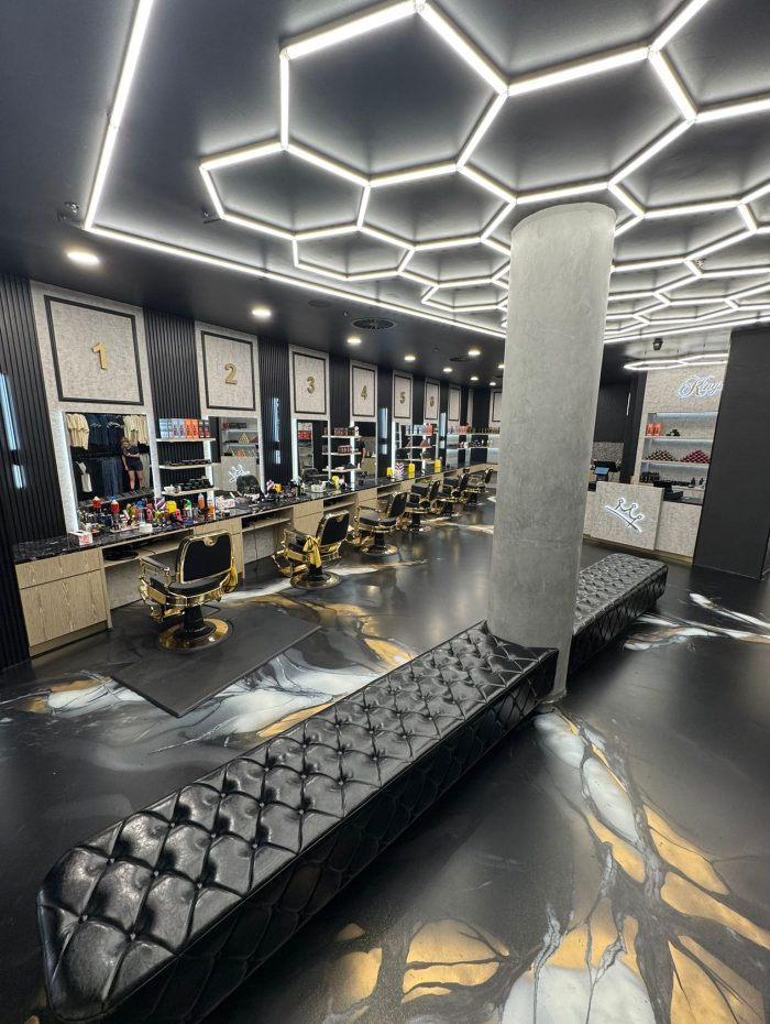 Metallic floors